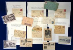 Ephemera, Boer War, St Helena, 44 items relating to Boer War prisoners to include postcards and