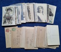 Postcards, Glamour, over 175 cards Actresses & Beauties majority Continental, many cards Real