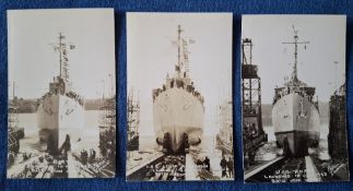 Postcards, Naval, 42 cards; Spanish (12) & Italian (8), some better examples noted, USA (14), some