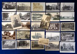 Postcards, Surrey, Esher, 27 cards RPs and printed to include Warling Dean (2, from Mr & Mrs