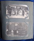 Postcards & photos, Russia, a fine collection of 102 cards & photos in Vintage album. The photos