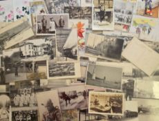 Postcards, Japan, approx. 125 mostly printed, some artist drawn, cards showing life in Japan to