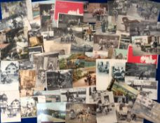 Postcards, Milk Carts, 50 cards featuring milk carts, 49 pulled by dogs, 1 by goats. France,