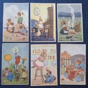 Postcards, Animals Anthropomorphic, 87 cards various artist signed including Molly Brett (48),