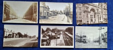Postcards, Various UK Topographical, 87 cards including Alnmouth (15, including Main St & Schooner