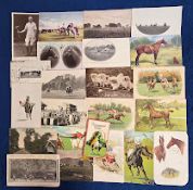 Postcards, Polo, 22 cards, RPs, printed and artist drawn, to include Polo Playing at Ranelagh,