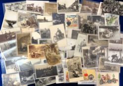 Postcards, Motorcycles, 55+ cards to include display teams, Isle of Mann TT, personal motorbikes, AA