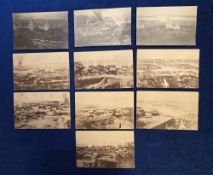 Postcards, Crimean War, 11 cards to comprise 3 cinema stills of Sebastopol taken from the film '
