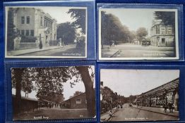 Postcards, Essex, Romford, 11 cards South Street Romford, Hare Hall Camp RP, GER Station RP, Romford
