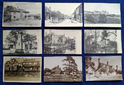 Postcards, Surrey, 42 cards of Limpsfield including RP's Detillens Lane (2), Entrance to Village,