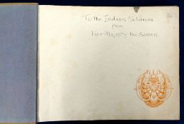 Ephemera, Royalty, original 1911 presentation photograph album containing 24 b/w printed annotated