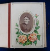 Ephemera, Photographs, 2 Victorian leather albums (Marcus Ward Stately Homes Album and Album