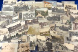 Postcards, Dorset, a selection of 70 cards showing village scenes, farms, post offices inns etc.
