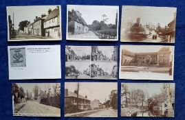 Postcards, Herts, 70 cards, mainly Hitchin including RP's of S Nicholls (Miliner) Shop Front,