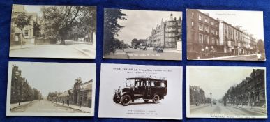 Postcards, London Suburbs, 26 cards, West London RP's including River View Grove Chiswick, The