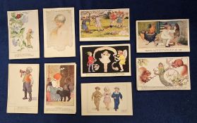 Postcards, Millicent Sowerby, 20 sets of 6 cards to comprise Little Jewels, Sky Fairies, Playtime,