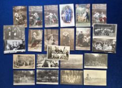 Postcards, Military Hospitals and Concert Parties, 23 cards to include 4 concert party cards, 2 with