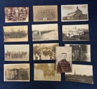 Postcards, Military, 100 cards to include sports teams, portraits, parades, camps, church parades,