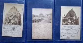 Postcards, Early, 3 early cards of Snowdon with applied RP's of the Summit and one titled 'the