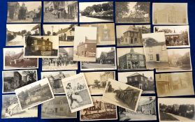 Postcards, Post Offices, approx. 60 cards of UK post offices to include Winterbourne Stoke,