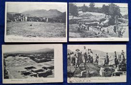 Postcards, Crete, 60 cards mainly of ancient ruins, including Palais Phaestos Ruins, Fouilles de