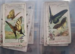 Trade cards, Insects and Butterflies, over 280 cards, mainly Continental issues, part sets & odds