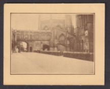 Cigarette card, R. & E. Boyd, Places of Interest, 'M' size, type card, no 2, The Vicar's Bridge,