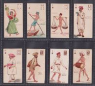 Cigarette cards, India, Star Tobacco Co, Indian Native Characters (P/C inset), 8 cards, 4C, 7C,