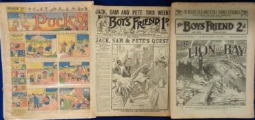 Ephemera, Magazines, a selection of 65+ vintage magazines to include Puck 2 (1918), Comic Cuts (