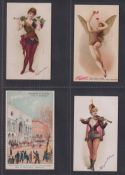 Cigarette cards, USA, Buchner, four 'X' size cards, Butterflies & Bugs ref. N282 picture no 17 (