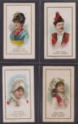 Cigarette cards, USA, Duke's, Actors & Actresses, 'M' size, four cards, Lotta, Henry Miller, Belle
