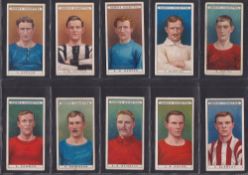 Cigarette cards, Ogden's Famous Footballers (set 50 cards) including Billy Meredith (a couple grubby