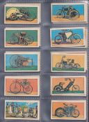 Trade cards, 6 sets Sweetule Motor Cycles Old & New, Brooke Bond Wild Flowers 1st & 2nd (scarcer