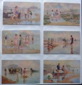 Postcards, a mixed subject collection, in modern album, of over 300 cards mostly in sets of 6 inc.