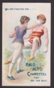 Cigarette card, USA, Palo Alto Cigarettes, Sporting & Other Girls, 'P' size (as Ogden's), lady boxer