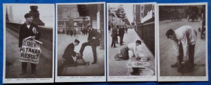 Postcards, London Life, a Rotary published selection of 4 RPs of the London Life series. Includes