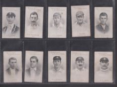 Cigarette cards, Wills (Australia), Australian & English Cricketers, a collection of 36 cards from
