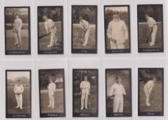 Cigarette cards, Smith's Cricketers 1st series (set 50 cards) including Hobbs, Fry, Woolley etc (gen