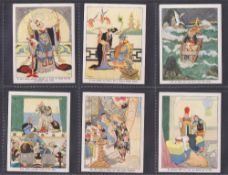 Cigarette cards, Churchman Eastern Proverbs Large sized 1st 2nd 3rd 4th (4 sets of 12 cards) (gd/