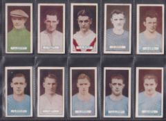 Cigarette cards, Pattreiouex Footballers Series blue captions (set 50 cards) a few with light toning