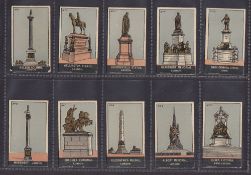 Cigarette cards, Phillips, Statues & Monuments (Green, Patent) (set, 25 cards) (gen. gd)