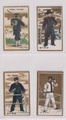 Cigarette cards, Japan, Murai, Japanese Uniforms, four cards, 1st Class Conscript, Admiral, Vice