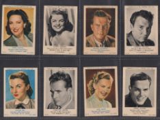 Trade cards, A&BC Gum, Film & TV Stars No 2 Series (49-96) (set, 48 cards) (gd/vg)