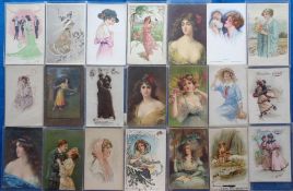 Postcards, Glamour, a mainly glamour mix of 80+ cards, also 15 RPs of cinema and theatre stars