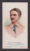Cigarette card, USA, Baseball, Allen & Giner, The World's Champions, type card, Baseball player, R.