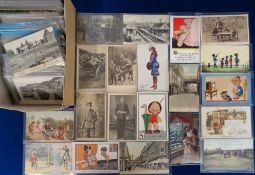 Postcards, a mixed age collection of approx. 350 UK and foreign topographical and subject cards inc.