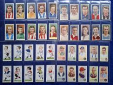 Cigarette cards, 9 sets, Sport related; Ogden's Football Caricatures, Phillips (2, Sportsmen