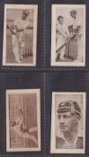 Trade cards, Australia, Allen's, Bradman's Records (Steam Rollers backs), four cards, nos 11, 14, 15