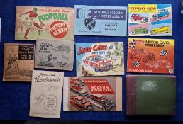 Cigarette / trade cards, 10 completed albums, mostly with cards stuck in some corner mounted; Kane