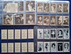 Cigarette cards, 7 sets and 2 part sets, Cinema & Film related; Teofani Modern Movie Stars, Wix Love
